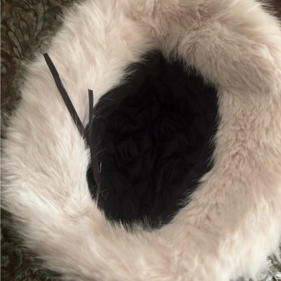 Faux Fur Flora Bucket Hat in Creamy White by Pretty Simple - Picture 4 of 6